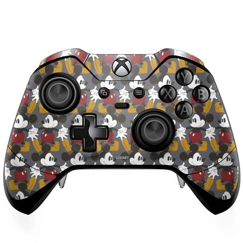 Disney Mickey Mouse Vintage Pattern Xbox One Elite Controller Skin