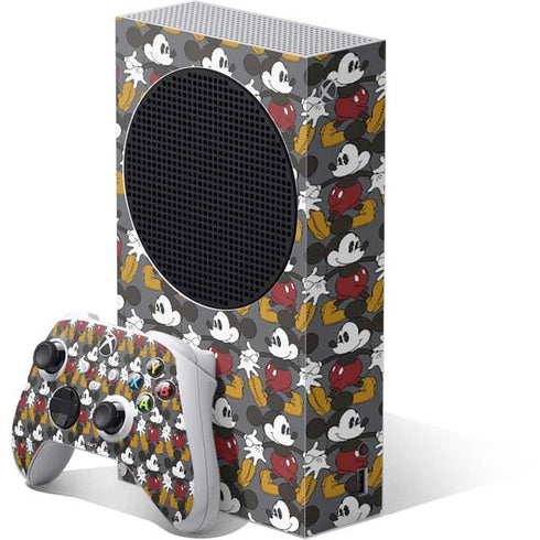 Disney Mickey Mouse Vintage Pattern Xbox Series S Bundle Skin