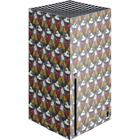 Disney Mickey Mouse Vintage Pattern Xbox Series X Console Skin