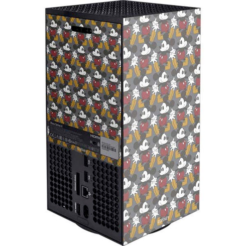 Disney Mickey Mouse Vintage Pattern Xbox Series X Console Skin