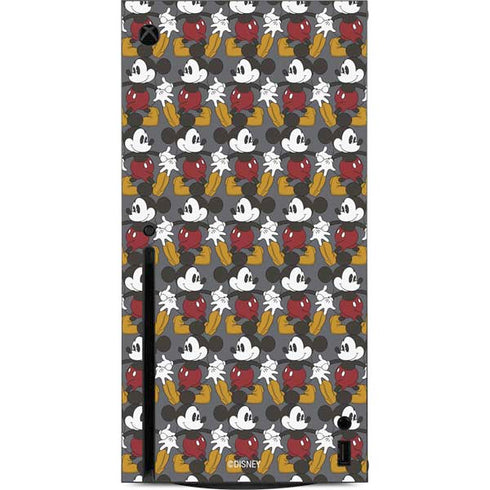 Disney Mickey Mouse Vintage Pattern Xbox Series X Console Skin