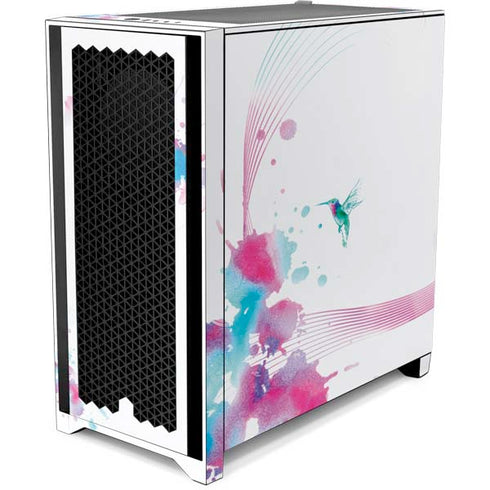 Violet Harmony (Hummingbird) Corsair 4000D Tempered Glass Mid-Tower ATX Case Skin