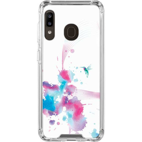 Violet Harmony (Hummingbird) Galaxy A30 Clear Case
