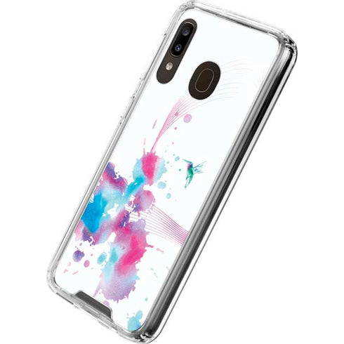 Violet Harmony (Hummingbird) Galaxy A30 Clear Case