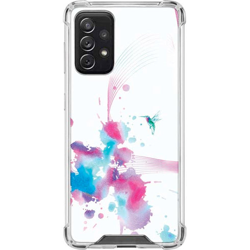 Violet Harmony (Hummingbird) Galaxy A72 5G Clear Case