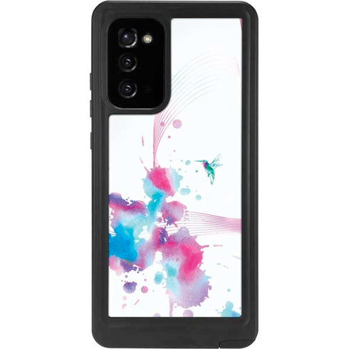 Violet Harmony (Hummingbird) Galaxy Note20 5G Waterproof Case