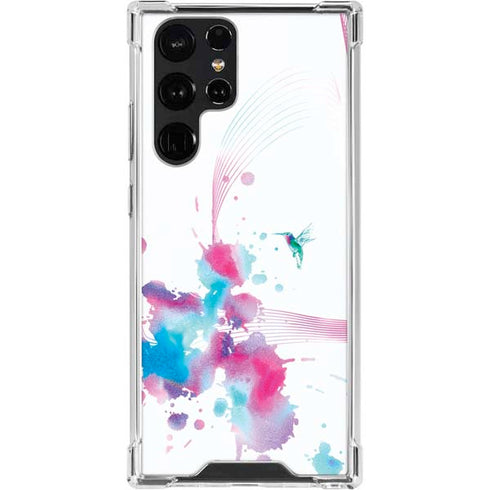 Violet Harmony (Hummingbird) Galaxy S22 Ultra Clear Case