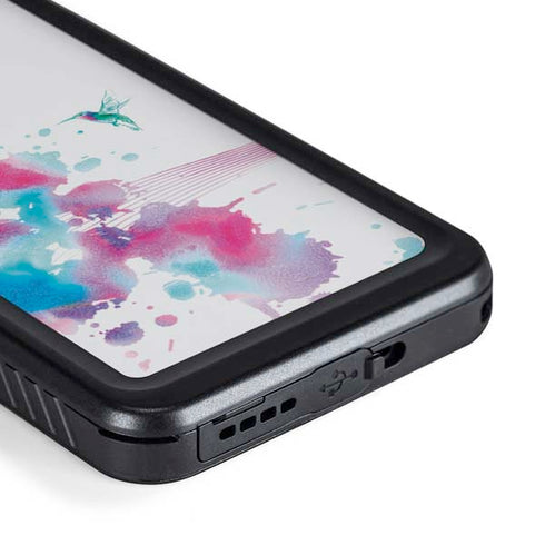 Violet Harmony (Hummingbird) Galaxy S23 Plus Waterproof Case