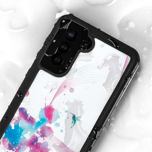 Violet Harmony (Hummingbird) Galaxy S23 Waterproof Case