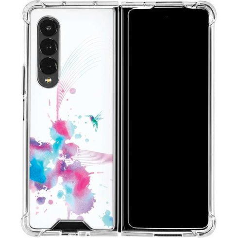 Violet Harmony (Hummingbird) Galaxy Z Fold4 5G Clear Case
