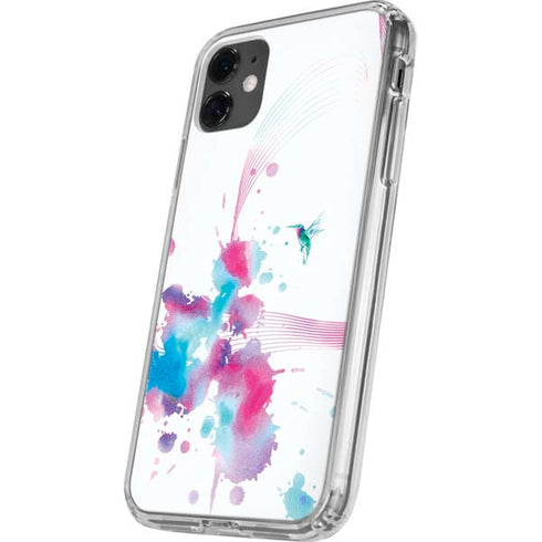 Violet Harmony (Hummingbird) iPhone 11 Clear Case