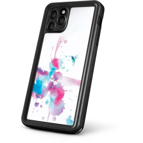 Violet Harmony (Hummingbird) iPhone 11 Pro Max Waterproof Case