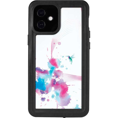 Violet Harmony (Hummingbird) iPhone 12 Mini Waterproof Case