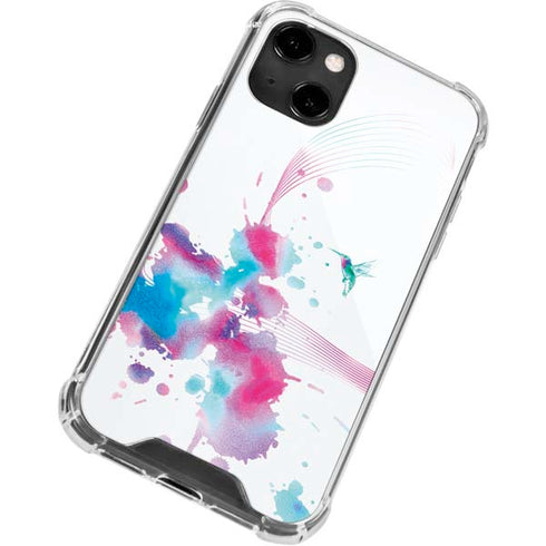 Violet Harmony (Hummingbird) iPhone 13 Clear Case