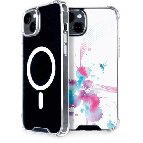 Violet Harmony (Hummingbird) iPhone 15 Plus MagSafe Case