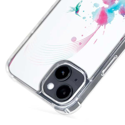 Violet Harmony (Hummingbird) iPhone 15 Plus MagSafe Case