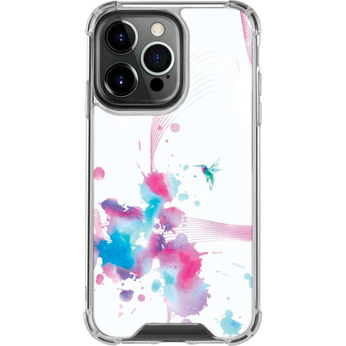 Violet Harmony (Hummingbird) iPhone 15 Pro Clear Case