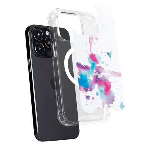 Violet Harmony (Hummingbird) iPhone 15 Pro MagSafe Case