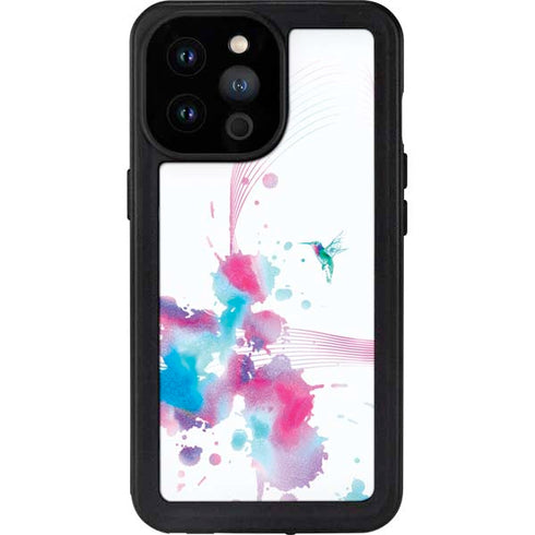Violet Harmony (Hummingbird) iPhone 14 Pro Max Waterproof Case