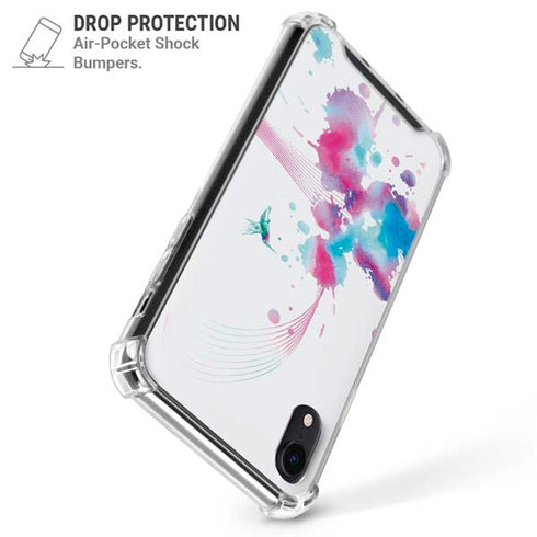 Violet Harmony (Hummingbird) iPhone XR Clear Case