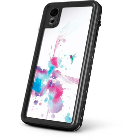 Violet Harmony (Hummingbird) iPhone XR Waterproof Case
