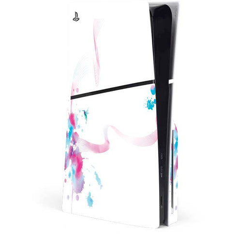 Violet Harmony (Hummingbird) PS5 Slim Disk Console Skin