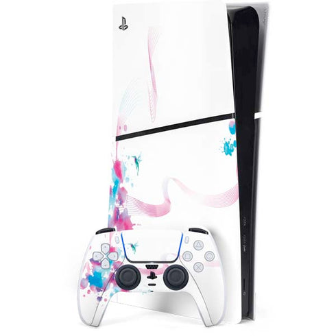 Violet Harmony (Hummingbird) PS5 Slim Digital Edition Console Skin