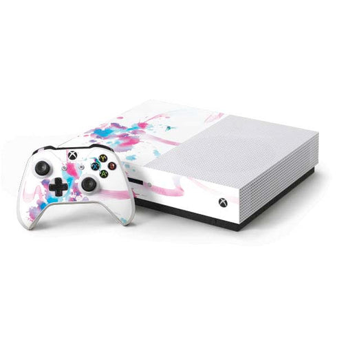 Violet Harmony (Hummingbird) Xbox One S Console and Controller Bundle Skin