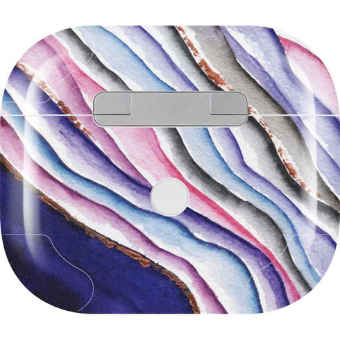 Violet Watercolor Geode Apple AirPods (3rd Gen 2021) Skin