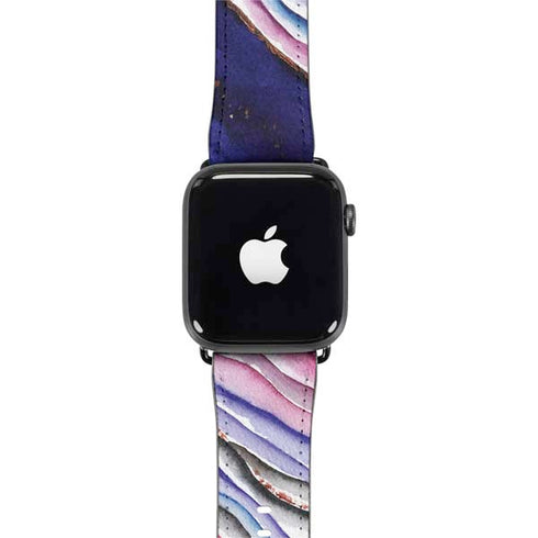 Violet Watercolor Geode Apple Watch Band 38-40mm