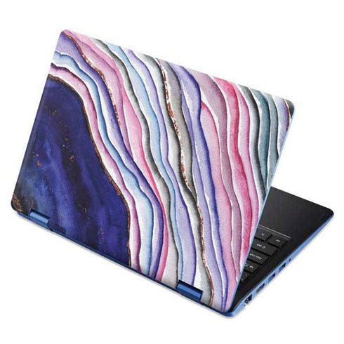 Violet Watercolor Geode Aspire R11 11.6in Skin