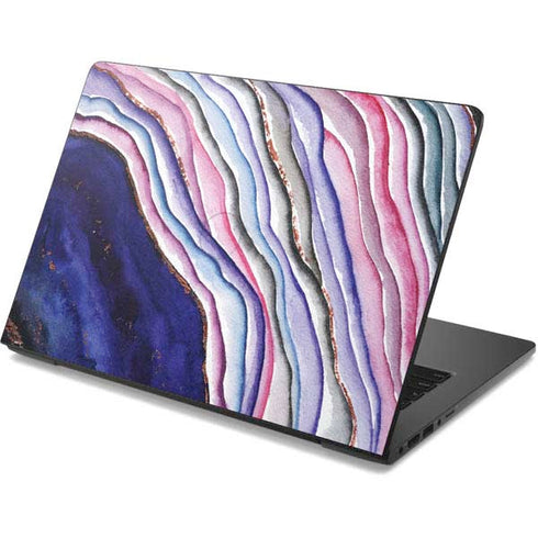 Violet Watercolor Geode Dell Chromebook Skin