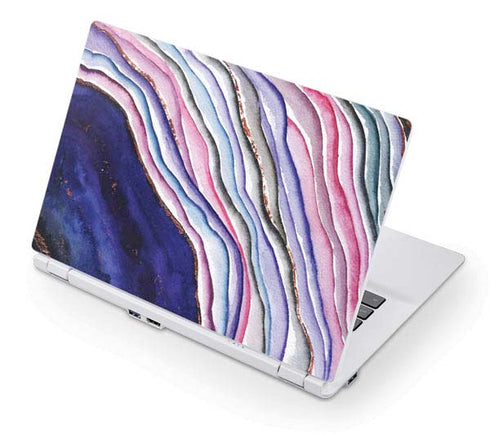 Violet Watercolor Geode Acer Chromebook Skin