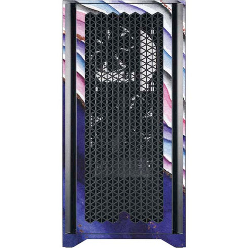 Violet Watercolor Geode Corsair 4000D Tempered Glass Mid-Tower ATX Case Skin
