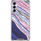 Violet Watercolor Geode Galaxy A14 5G Clear Case