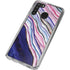 Violet Watercolor Geode Galaxy A21 Clear Case