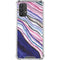 Violet Watercolor Geode Galaxy A32 5G Clear Case