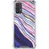 Violet Watercolor Geode Galaxy A32 5G Clear Case