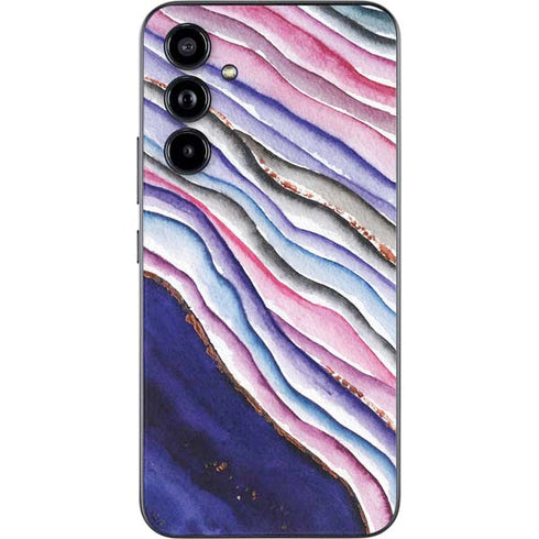 Violet Watercolor Geode Galaxy A54 5G Skin