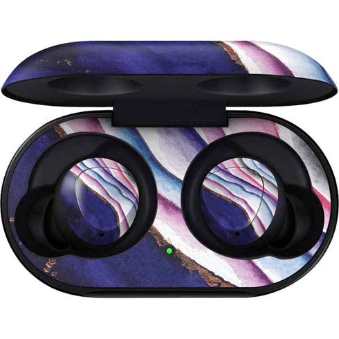 Violet Watercolor Geode Galaxy Buds Skin