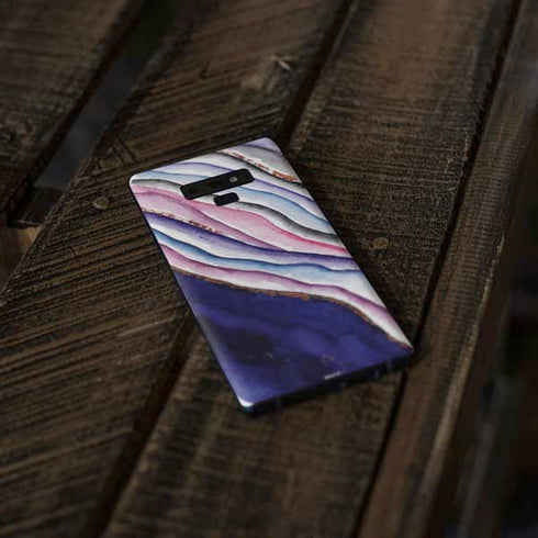 Violet Watercolor Geode Galaxy Note 9 Skin
