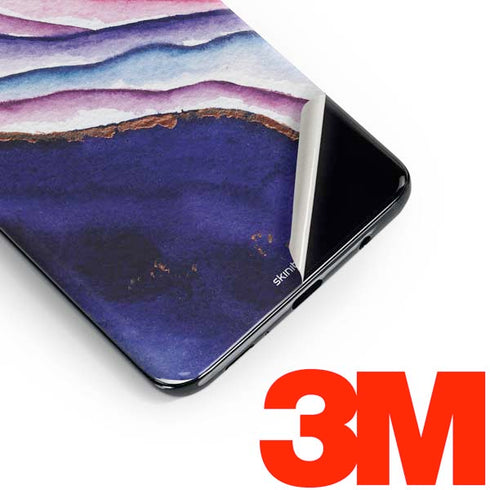 Violet Watercolor Geode Galaxy S10 Skin