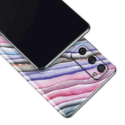 Violet Watercolor Geode Galaxy S20 Fan Edition Skin