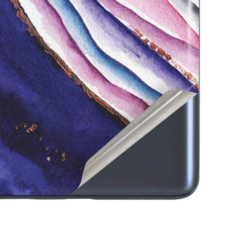 Violet Watercolor Geode Galaxy S20 Fan Edition Skin