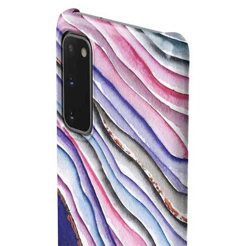 Violet Watercolor Geode Galaxy S20 Lite Case