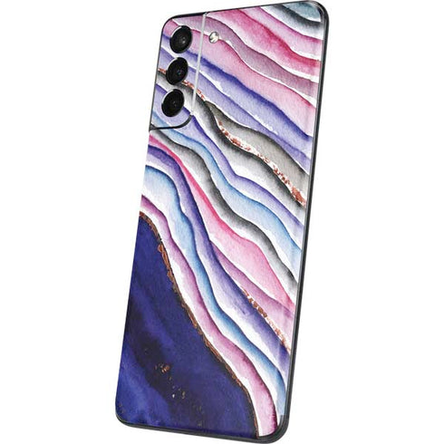 Violet Watercolor Geode Galaxy S21 5G Skin