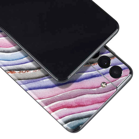 Violet Watercolor Geode Galaxy S21 5G Skin
