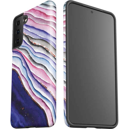 Violet Watercolor Geode Galaxy S21 Plus 5G Pro Case