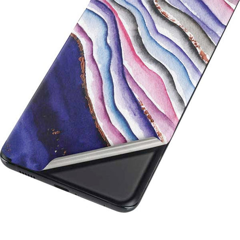 Violet Watercolor Geode Galaxy S21 Ultra 5G Skin
