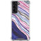 Violet Watercolor Geode Galaxy S22 Clear Case